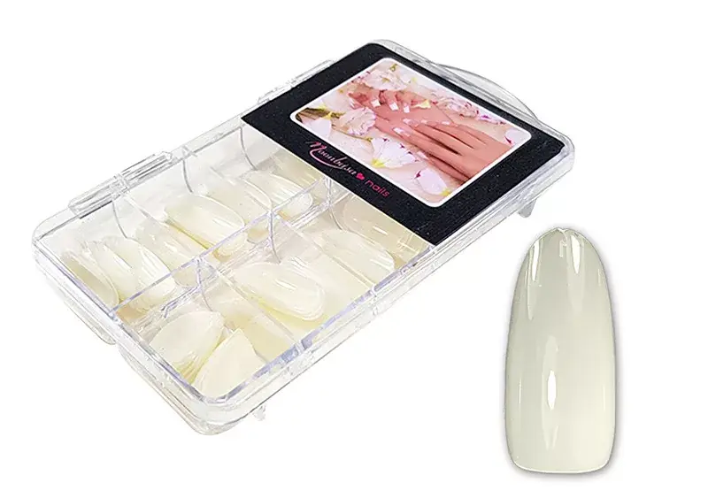 Nail tip box 100 db 012-N Kerek tip - natúr Akciós ár
