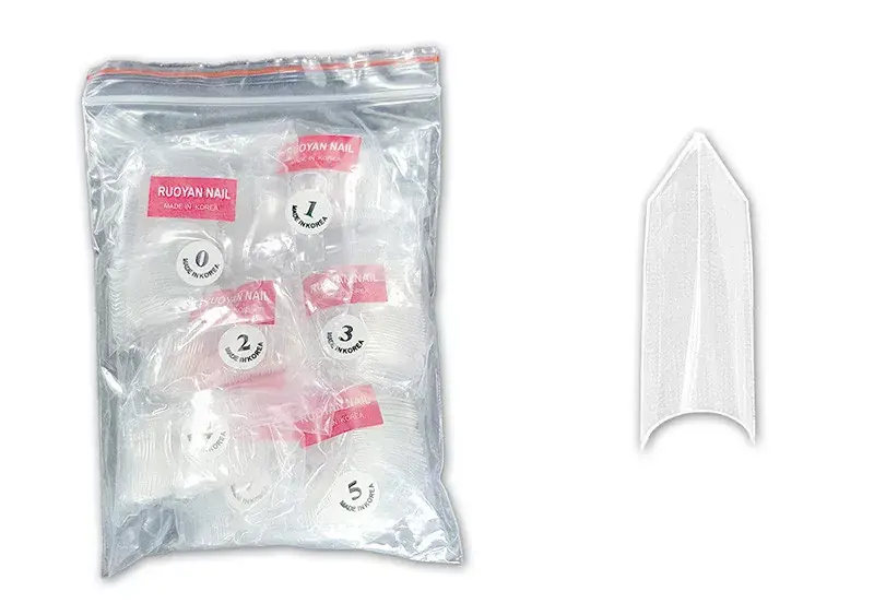 Műköröm Nail tip csomag 500db 008-C Edge - átlátszó Alacsony ár