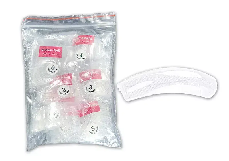 Olcsóbb Műköröm Nail tip csomag 500db 010-C Karvaly - átlátszó