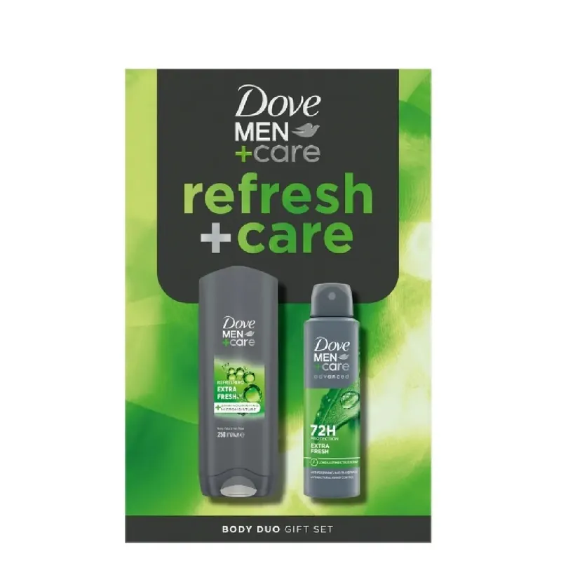 Dove ajándékcsomag Extra Fresh MEN (tus 250ml+deo 150ml) Árcsökkenés