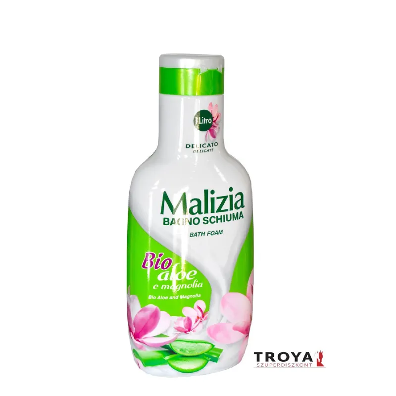Expressz szállítás Malizia habfürdő 1000 ml Aloe vera és magnólia