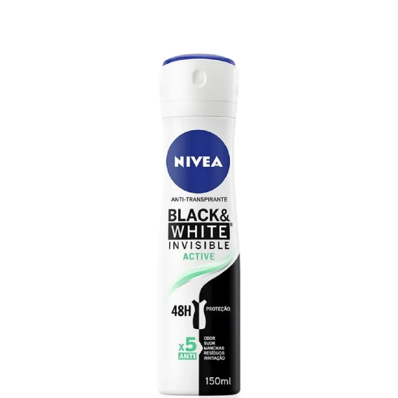 Korlátozott ajánlat Nivea dezodor 150 ml Invisible Black and White Active női