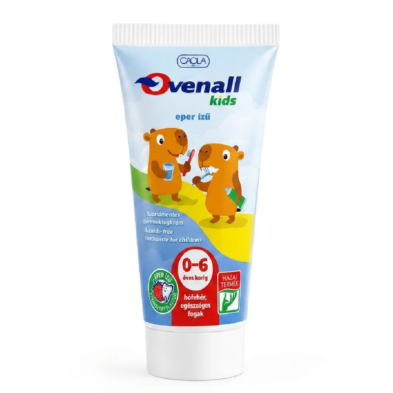 Ovenall Huncut fogkrém gyermek 50ml fluorid mentes 0-6 éves korig Expressz kézbesítés