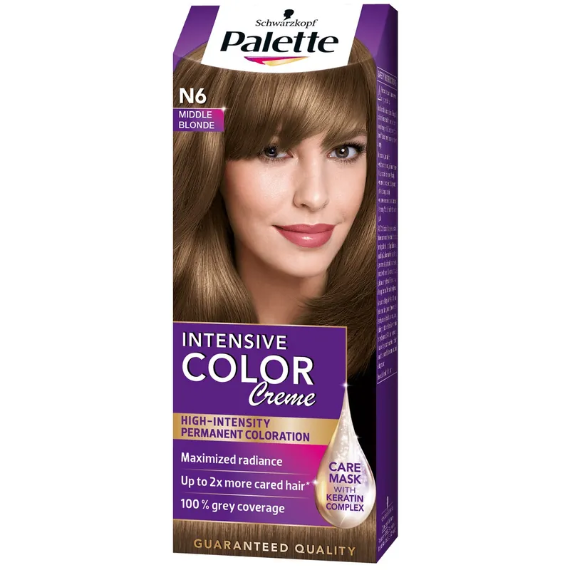 Palette hajfesték 50 ml Intensive Cream Color Középszőke - N6 (7-0) Gyors szállítás