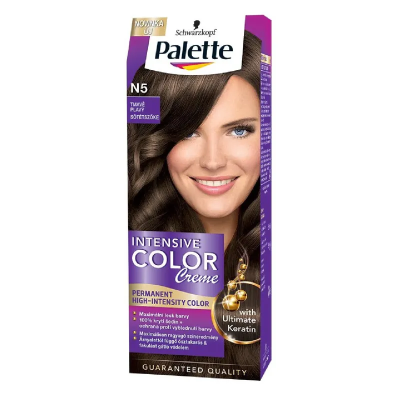 Palette hajfesték 50 ml Intensive Cream Color- Sötétszőke - N5 (6-0) Szuper akció