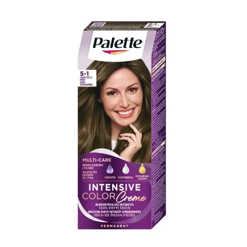 Palette hajfesték 50 ml Intensive Cream Color-Hűvös világosbarna 5-1 Akció