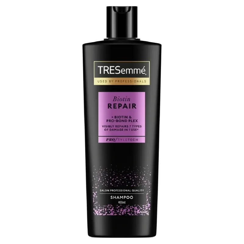 Gyors kiszállítás TRESemmé sampon 400 ml Biotin Repair károsodott hajra