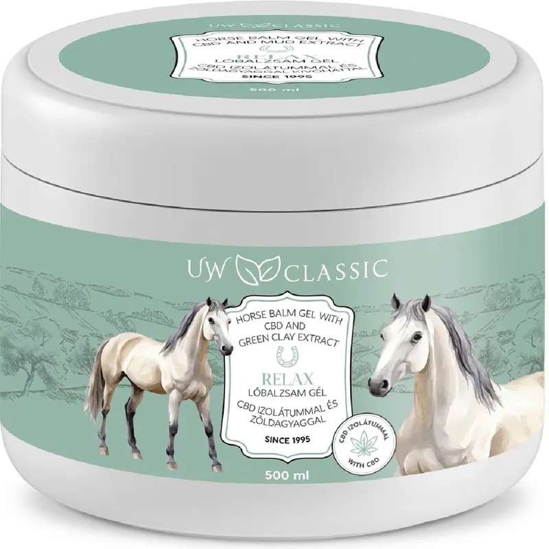 UW Classic krém 500 ml Lóbalzsam CBD-el és zöldagyaggal Olcsóbb