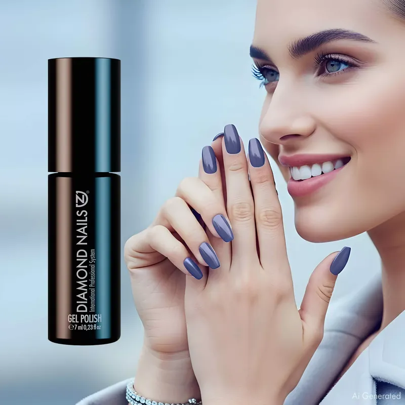 Azonnal elérhető Gél Lakk - Szürkéskék - DN257 - 7ml - Hema mentes