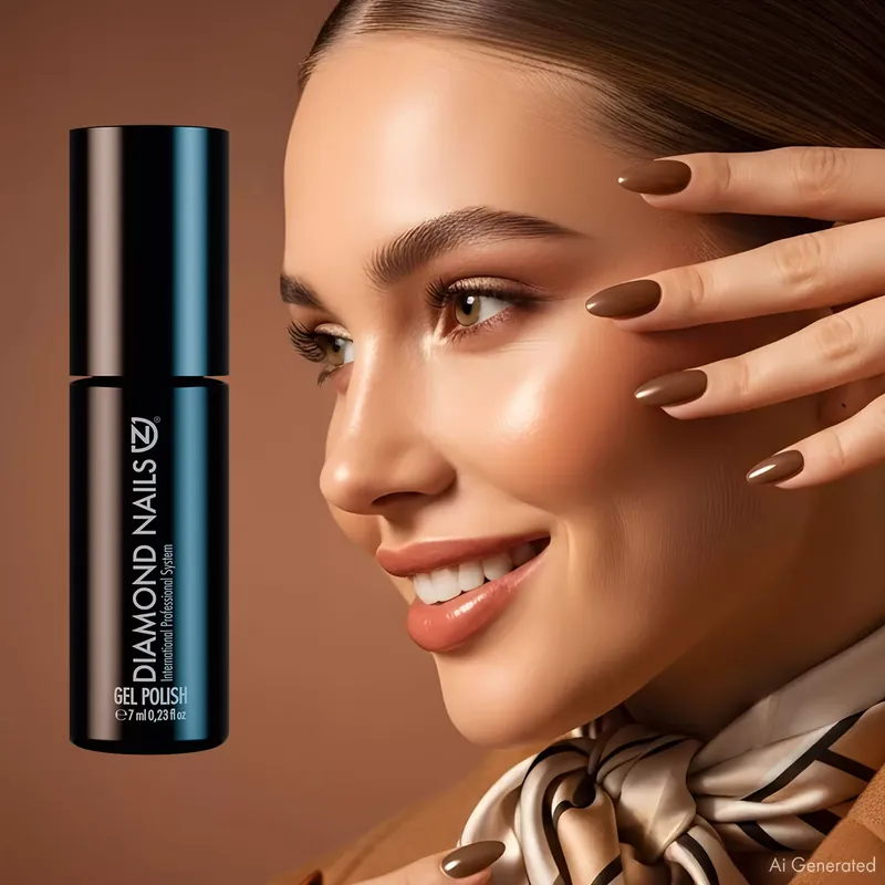 Outlet Gél Lakk - Gyöngyház olajbarna - DN028 - 7ml - Hema mentes