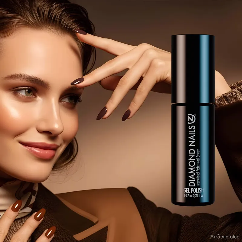 Azonnal elérhető Gél Lakk - Sötétbarna gyöngyház - DN029 - 7ml - Hema mentes