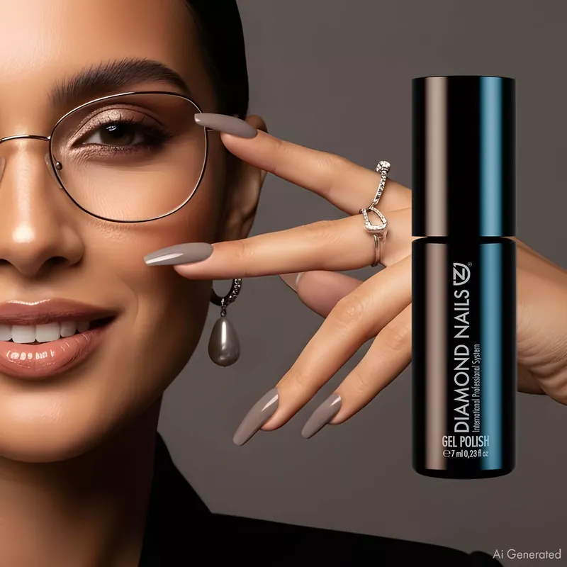 Gél Lakk - Szürke nude - DN034 - 7ml - Hema mentes Biztonságos vásárlás