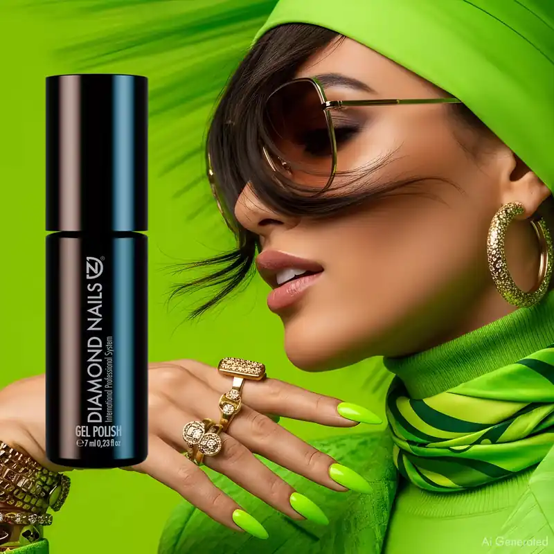 Népszerű Gél Lakk - Neon zöld - DN153 - 7ml - Hema mentes