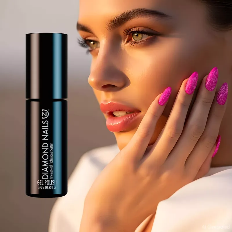 Gél Lakk - DN162 - Csillámló Bikini Rózsaszín - 7ml - Hema mentes Gyors szállítás