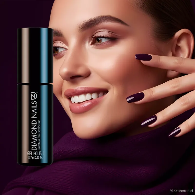 Gél Lakk - Sötét lila - DN200 - 7ml - Hema mentes Népszerű