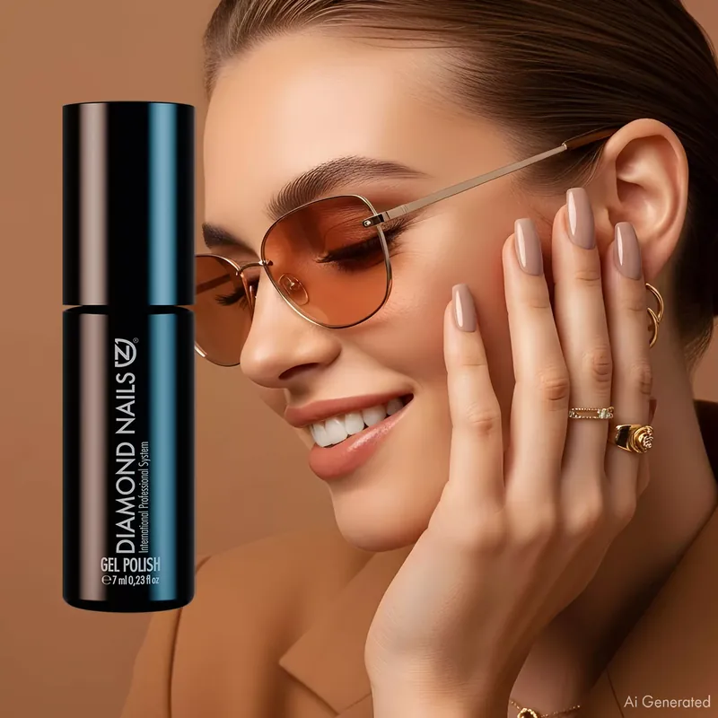 Gél Lakk - Selymes Latte Barna - DN202 - 7ml - Hema mentes Bestseller