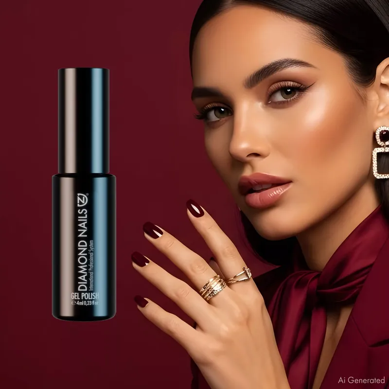 Csak ma Gél Lakk - Mélybordó - DN015 - 4ml - Hema mentes