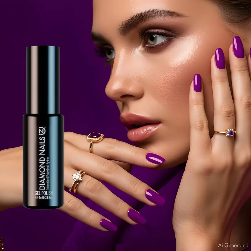 Azonnal elérhető Gél Lakk - Neon lila - DN154 - 4ml - Hema mentes