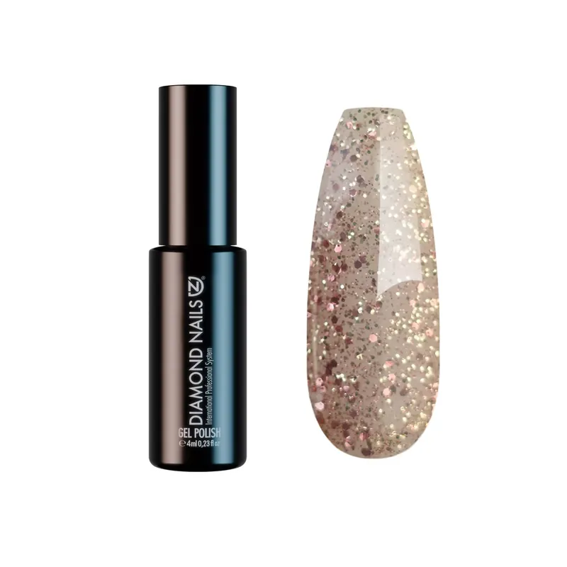 Biztonságos vásárlás Gél Lakk - Nagy csillámos rose gold - DN227 - 4ml