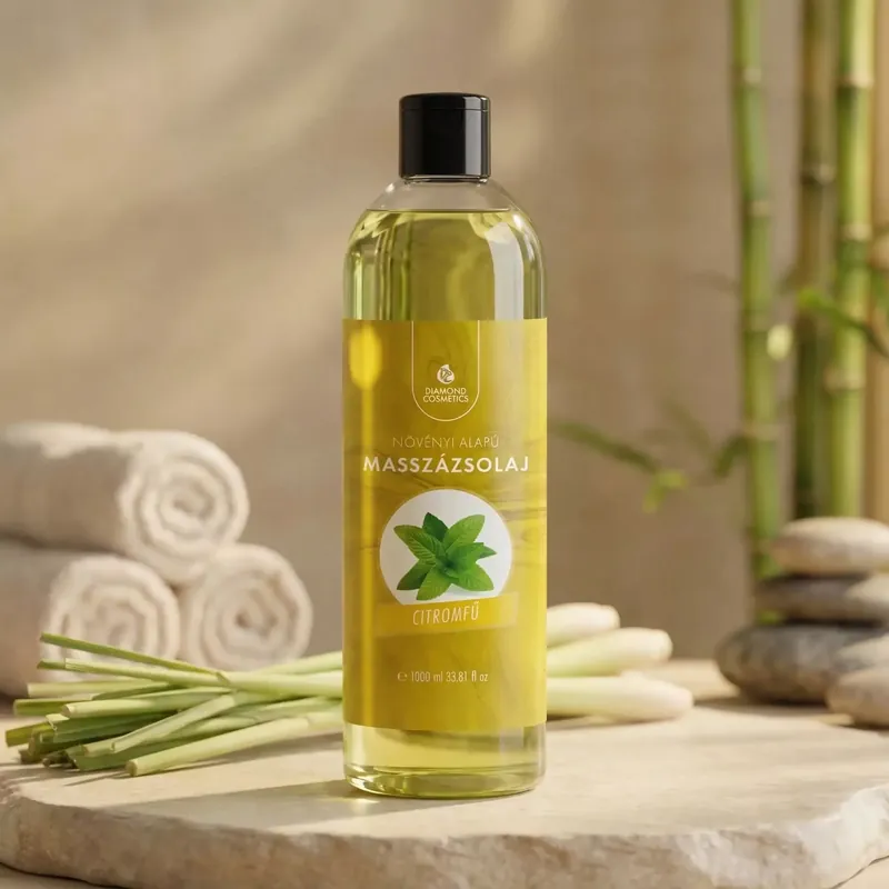 Aloe Vera citromfű illatú Masszázsolaj - 1L – Hidratáló és Frissítő Kedvezményes ár