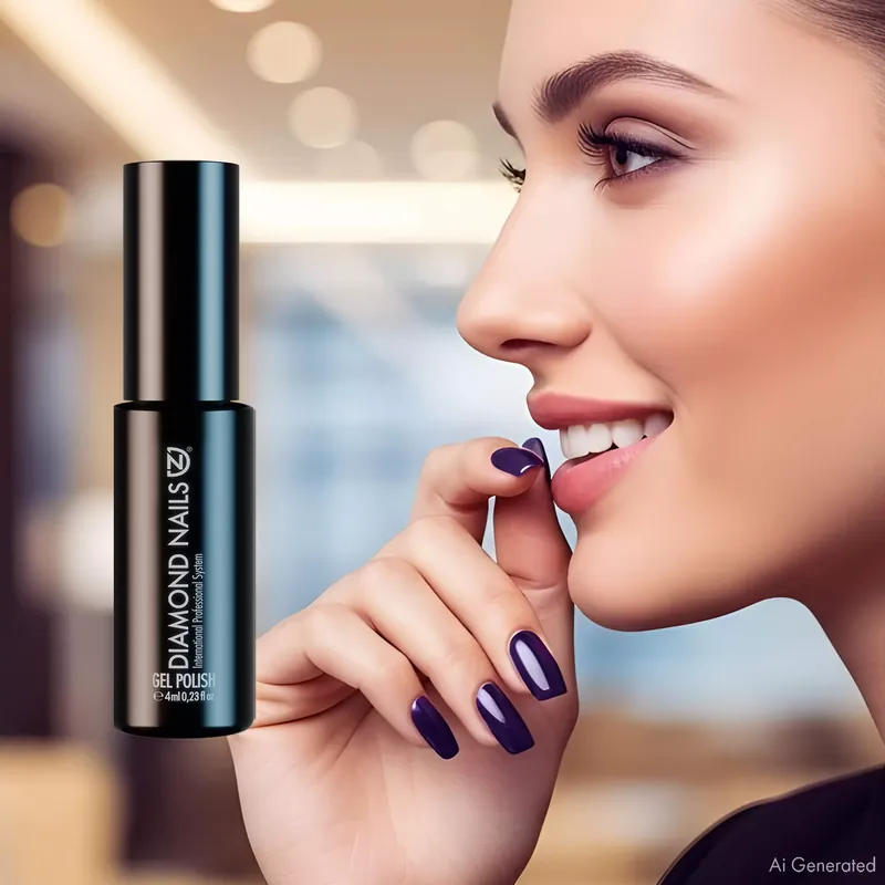 Azonnal elérhető Gél Lakk - Irresistible Sötét lila - DN247 - 4ml - Hema mentes
