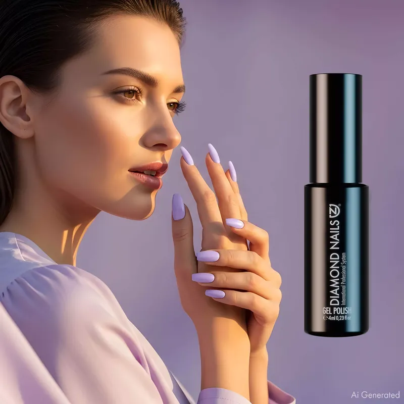 Biztonságos fizetés Gél Lakk - Pasztell lila - DN284 - 4ml - Hema mentes