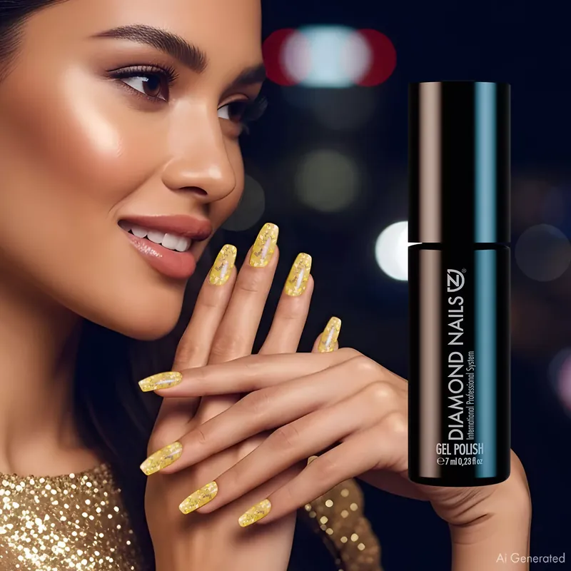Gél Lakk - Midnight Glam Arany - DN305 - 7ml - Hema mentes Legkelendőbb