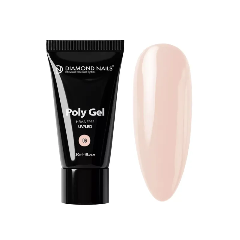 Azonnal elérhető PolyGel 06 - Light Nude - 30ml - HEMA-mentes - Hibrid Akril Gél