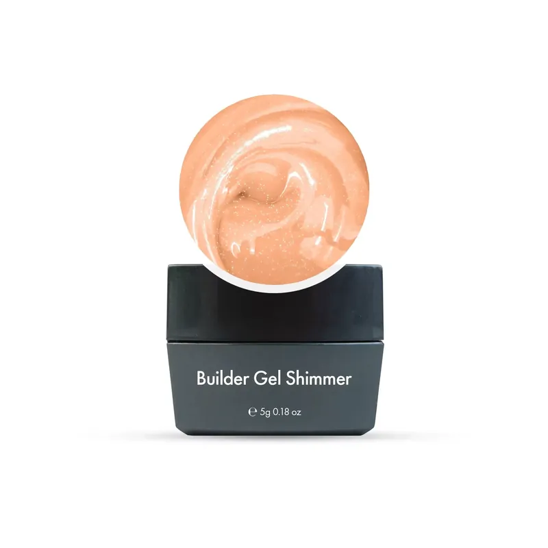 Vásárlói kedvenc Builder Gel - Shimmer - Blush Cream (barack csillám) - 5g - Műköröm Építő zselé - HEMA-mentes