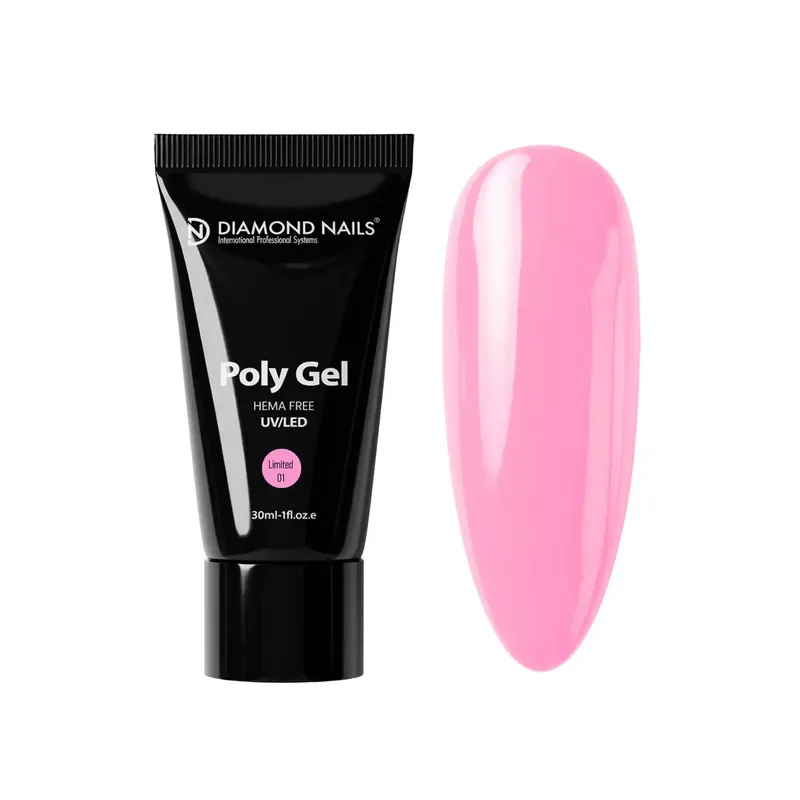 Exkluzív ajánlat Polygel Limited Edition 01 - Pink (Rózsaszín) - 30ml - HEMA-mentes Hibrid Akril Gél