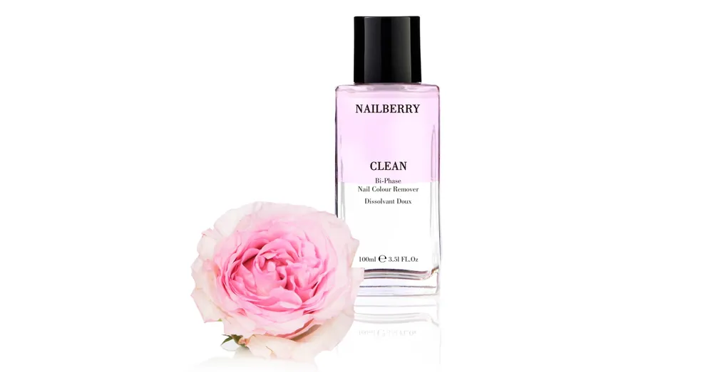 NAILBERRY CLEAN Kétfázisú AHA savas körömlakk lemosó Prémium