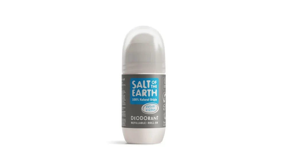 Szezonális akció SALT OF THE EARTH VETIVER ÉS CITRUS ÚJRATÖLTHETŐ GOLYÓS DEZODOR