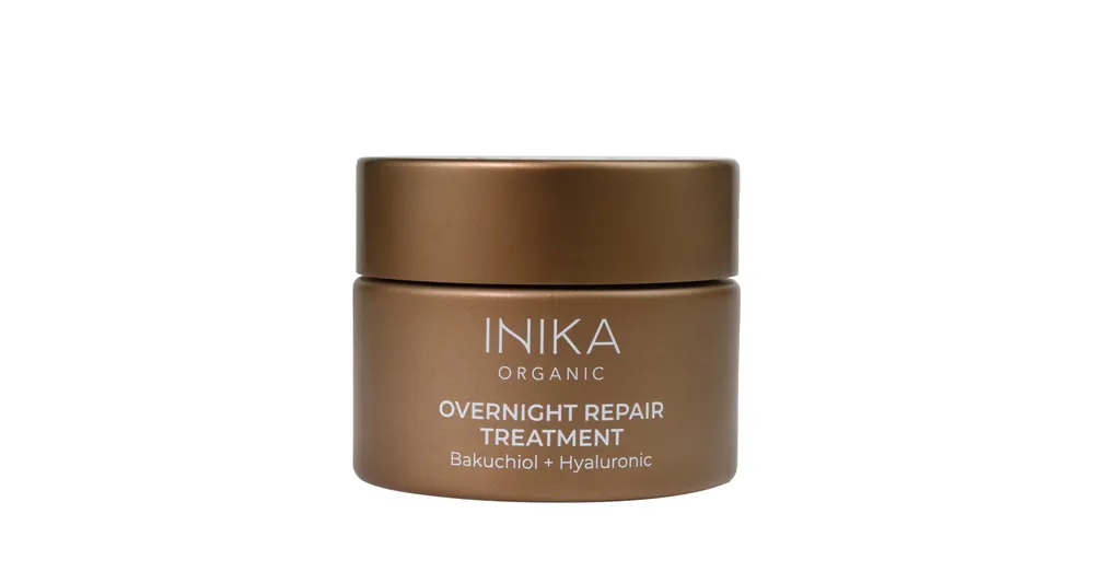 Alacsony ár INIKA ORGANIC Éjszakai anti-age krémmaszk bakuchiollal és hialuronsavval