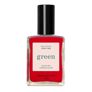 Vedd meg online MANUCURIST GREEN KÖRÖMLAKK - POPPY RED