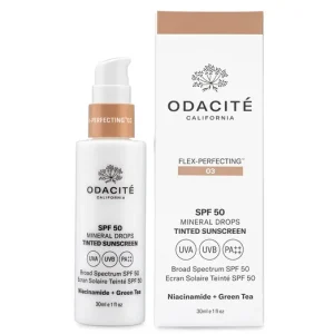 Biztonságos fizetés ODACITÉ FLEX-PERFECTING™ SPF50 SZÍNEZETT ÁSVÁNYI FÉNYVÉDŐ ARCRA