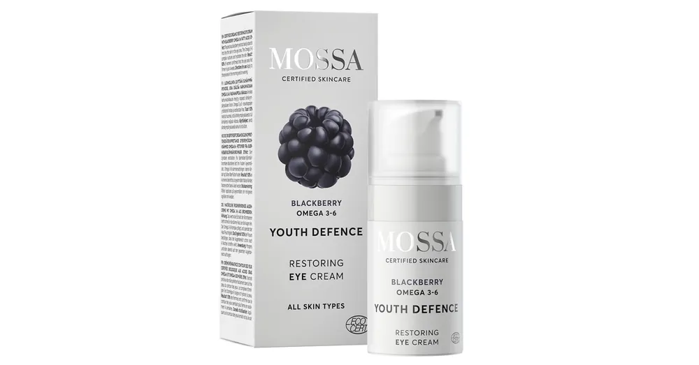 MOSSA YOUTH DEFENCE Regeneráló szemkörnyékápoló szederrel és omega 3-6 zsírsavval Olcsó