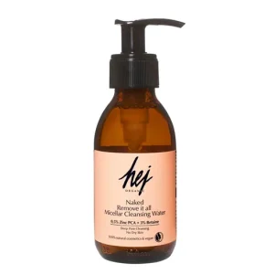 Gyors szállítás HEJ ORGANIC NAKED REMOVE IT ALL Micellás arctisztító kombinált, olajos bőrre