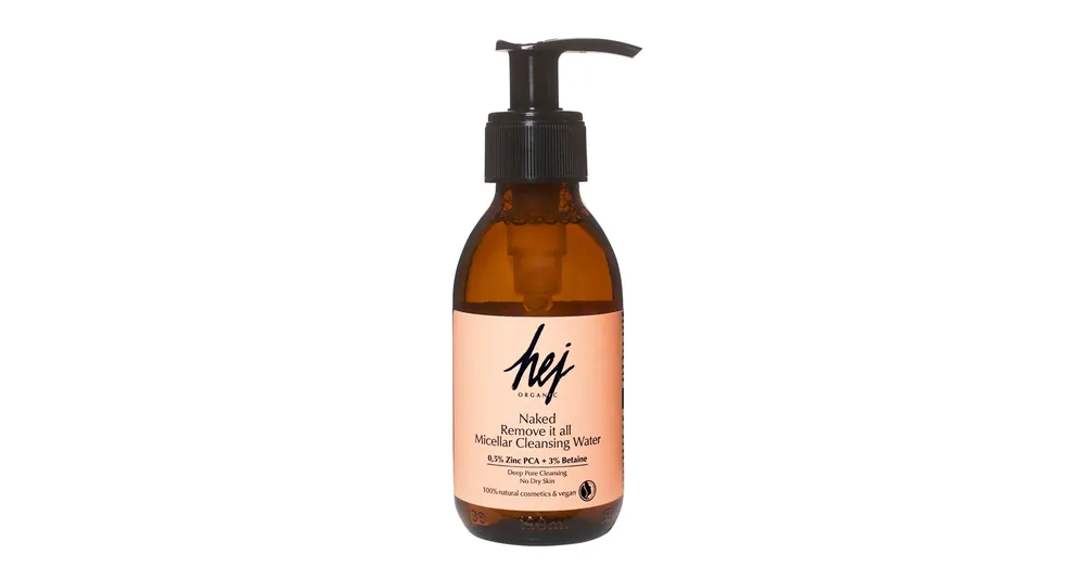 Gyors szállítás HEJ ORGANIC NAKED REMOVE IT ALL Micellás arctisztító kombinált, olajos bőrre