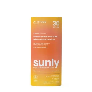 Akciós ár ATTITUDE SUNLY SPF 30-as Ásványi Fényvédő stick - Tropical