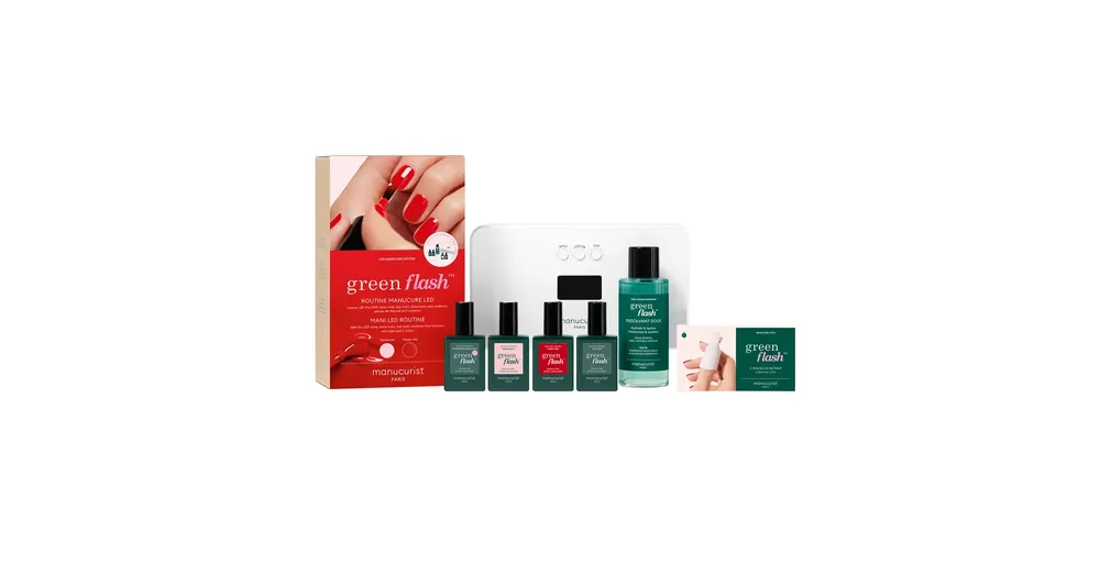Különleges ajánlat MANUCURIST GREEN FLASH KEZDŐSZETT - POPPY RED + HORTENCIA