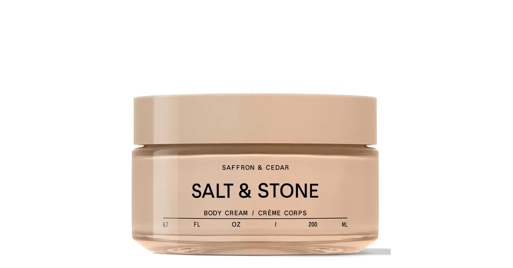 Akciós ár SALT & STONE GAZDAG TESTÁPOLÓ KRÉM - SAFFRON & CEDAR