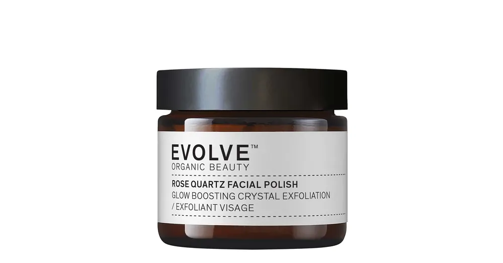 EVOLVE Rózsakvarc bőrmegújító arcradír organikus csipkebogyó olajjal Végkiárusítás