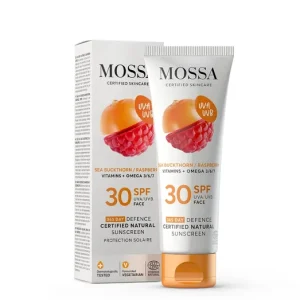 Olcsóbb MOSSA 365 DAYS Minősített natúr fényvédő arcra SPF30