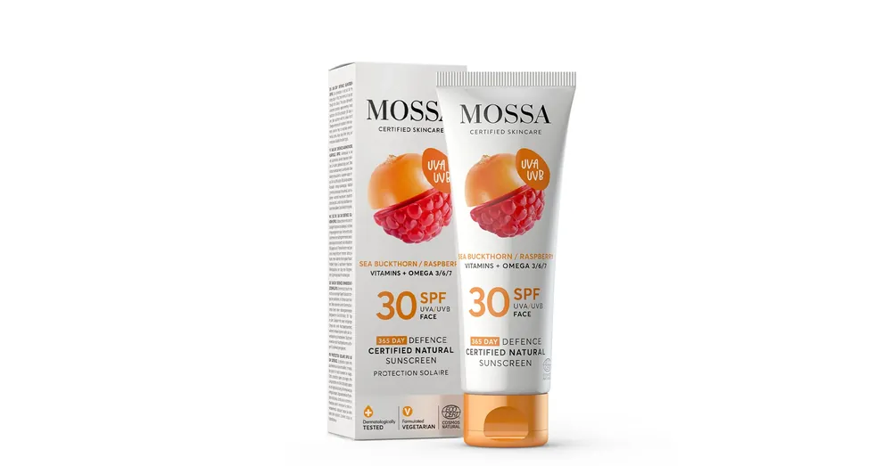 Olcsóbb MOSSA 365 DAYS Minősített natúr fényvédő arcra SPF30