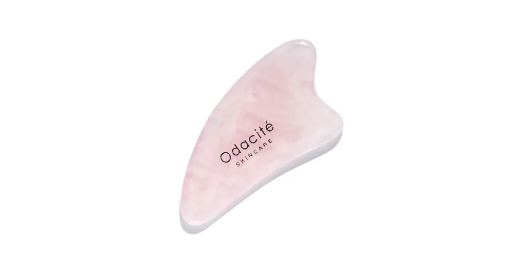 ODACITÉ Crystal Contour rózsakvarc gua sha Korlátozott ajánlat