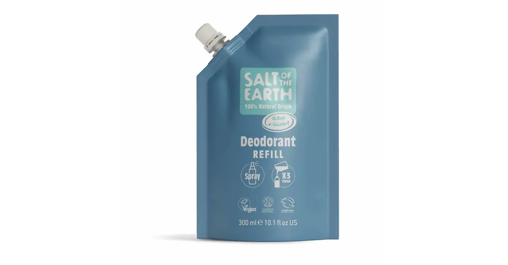 SALT OF THE EARTH óceán és kókusz dezodor spray tasakos utántöltő Ne maradj le