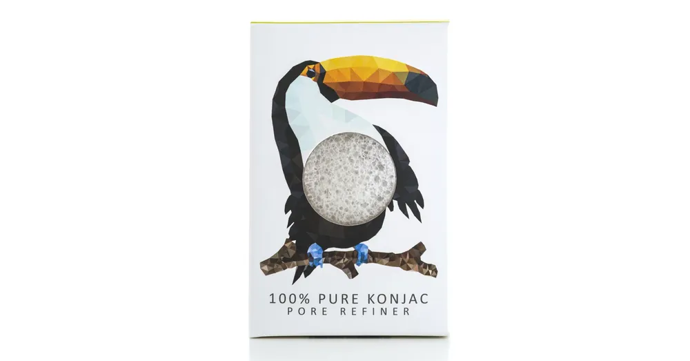 Vedd meg online KONJAC SPONGE Rainforest Tukán Mini 100% pure konjak arcszivacs