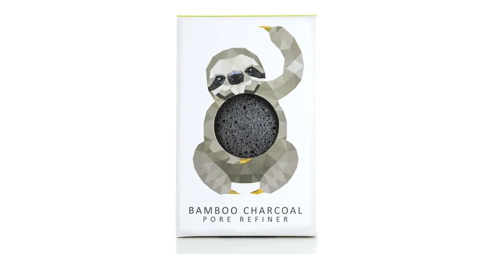 KONJAC SPONGE Rainforest Lajhár bambuszszén mini konjak arcszivacs Biztonságos vásárlás