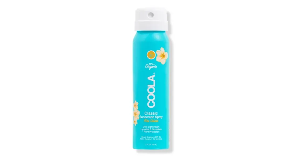 Expressz szállítás COOLA CLASSIC SPF30 ORGANIKUS FÉNYVÉDŐ SPRAY TESTRE - PINA COLADA_MINI