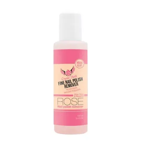 Különleges ajánlat Illatos Crystal Nails Körömlakk lemosó - Rózsa - 100 ml